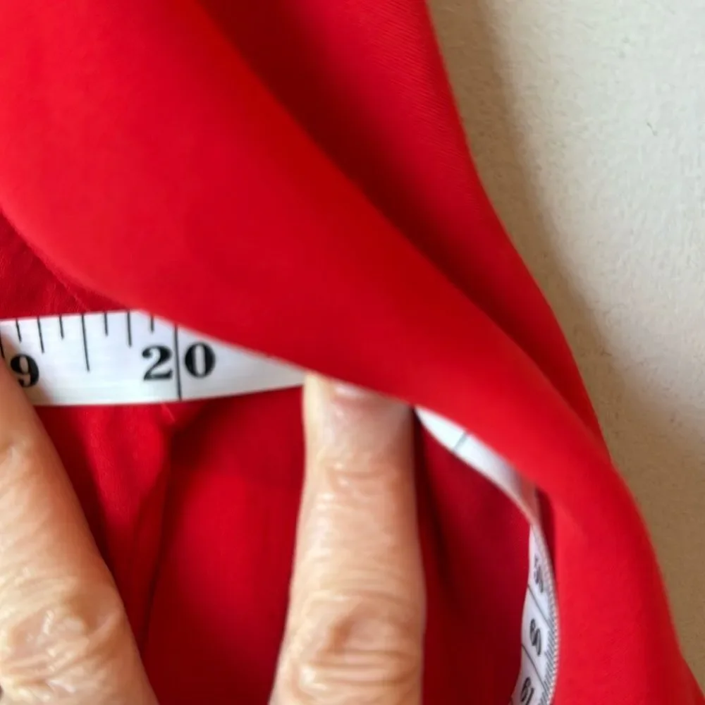 Joie Silk Red Blouse 3/4 Sleeve